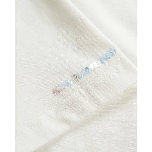 Skechers Essential G Short Sleeve  T-Shirt Büyük Kız Çocuk Beyaz Tshirt Sk232139-102