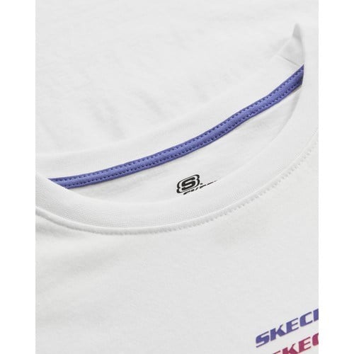 Skechers Essential W Short Sleeve  T-Shirt Kadın Beyaz Tshirt S241006-102