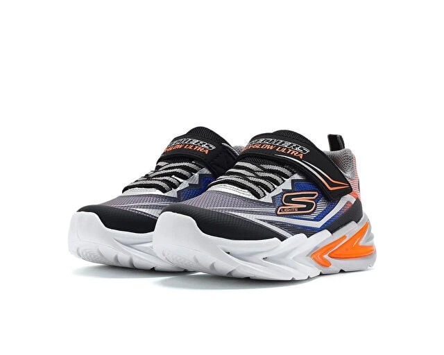 SKECHERS FLEXGLOW ULTRA Çocuk Günlük Işıklı Ayakkabı 400139L-BKSL Siyah