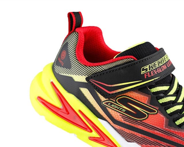 SKECHERS FLEXGLOW ULTRA Çocuk Günlük Işıklı Ayakkabı 400139L-BKRD Siyah