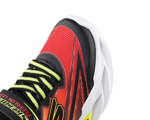 SKECHERS FLEXGLOW ULTRA Çocuk Günlük Işıklı Ayakkabı 400139L-BKRD Siyah