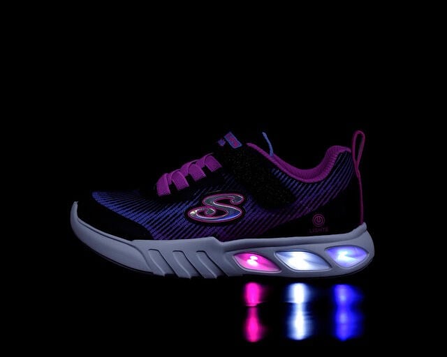 SKECHERS FLICKER FLASH - LIGHT TAKEOVER Çocuk Günlük Işıklı Ayakkabı 303704L-BKMT Siyah