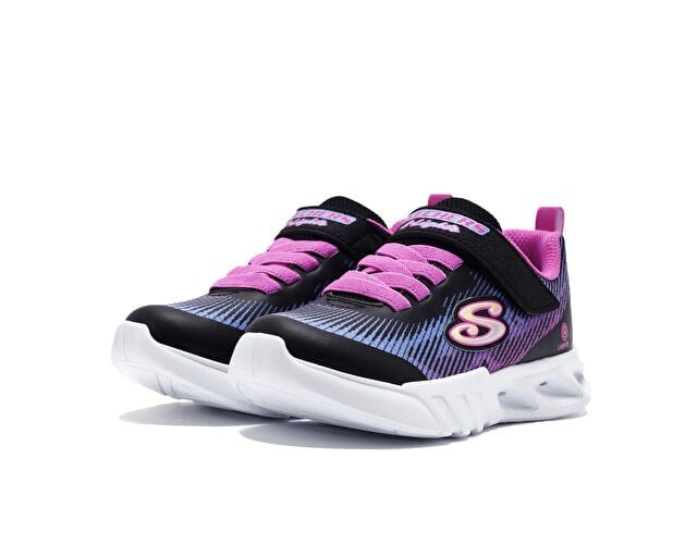 SKECHERS FLICKER FLASH - LIGHT TAKEOVER Çocuk Günlük Işıklı Ayakkabı 303704L-BKMT Siyah