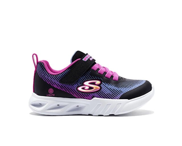 SKECHERS FLICKER FLASH - LIGHT TAKEOVER Çocuk Günlük Işıklı Ayakkabı 303704L-BKMT Siyah