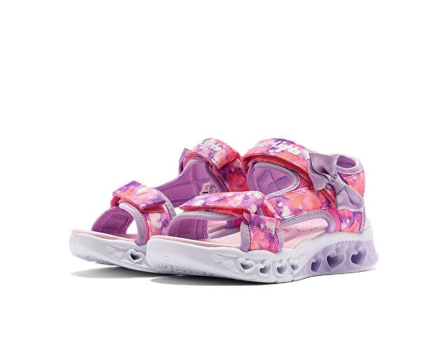 SKECHERS FLUTTER HEARTS SANDAL-BLURRY LOVE Çocuk Günlük Işıklı Sandalet 303110L-PKLV Pembe