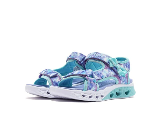 SKECHERS FLUTTER HEARTS SANDAL-BLURRY LOVE Çocuk Günlük Işıklı Sandalet 303110L-LVAQ Mor