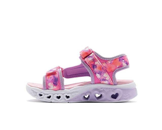 SKECHERS FLUTTER HEARTS SANDAL-BLURRY LOVE Çocuk Günlük Işıklı Sandalet 303110L-PKLV Pembe