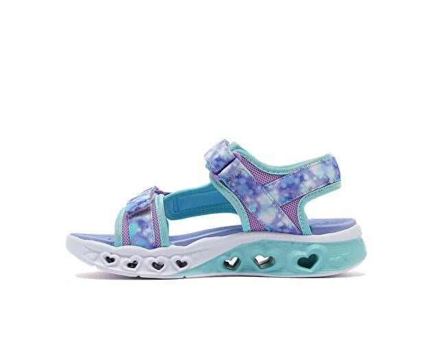 SKECHERS FLUTTER HEARTS SANDAL-BLURRY LOVE Çocuk Günlük Işıklı Sandalet 303110L-LVAQ Mor
