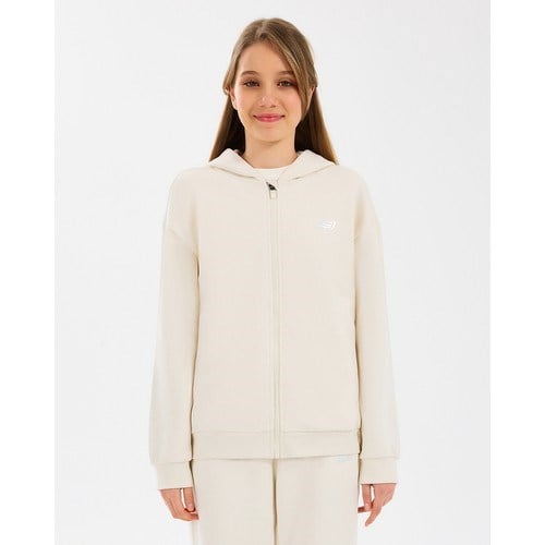 Skechers G Essentials Fullzip Hoodie Sweatshirt Büyük Kız Çocuk Offwhite Sweatshirt Sk232219-102