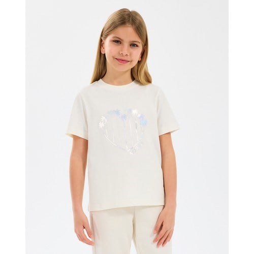 Skechers G Graphıc Tee T-Shirt Büyük Kız Çocuk Offwhite Tshirt Sk2510122-102