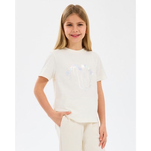 Skechers G Graphıc Tee T-Shirt Büyük Kız Çocuk Offwhite Tshirt Sk2510122-102