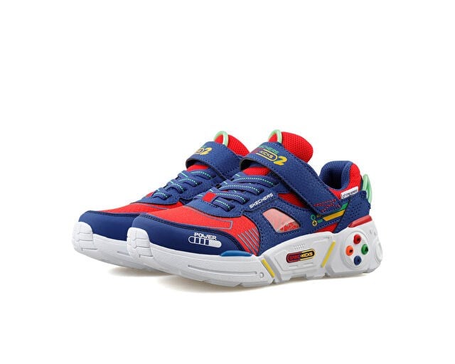 SKECHERS GAMETRONIX 2.0 Çocuk Günlük Işıklı Ayakkabı 402270L-BLMT Mavi