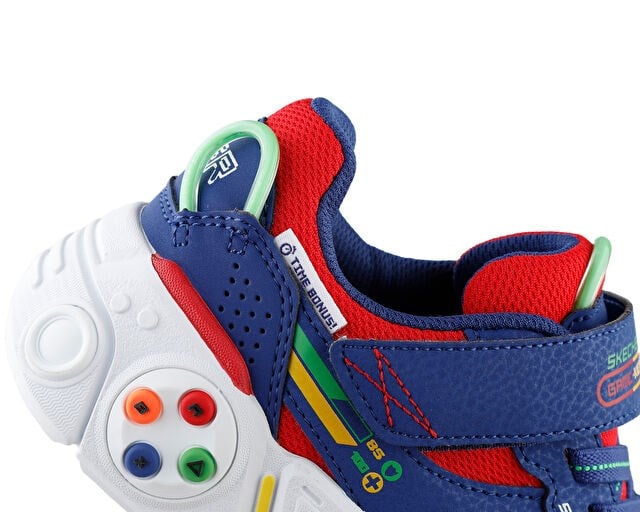 SKECHERS GAMETRONIX 2.0 Çocuk Günlük Işıklı Ayakkabı 402270L-BLMT Mavi