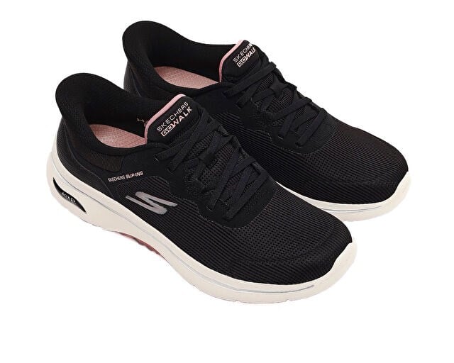 SKECHERS GO WALK ARCH FIT 2.0 Kadın Günlük Ayakkabı 125331-BKPK Siyah