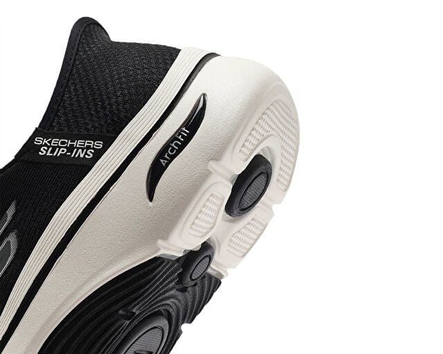 SKECHERS GO WALK ARCH FIT 2.0 Kadın Koşu Ayakkabısı 125319-BKW Siyah