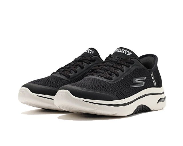 SKECHERS GO WALK ARCH FIT 2.0 Kadın Koşu Ayakkabısı 125319-BKW Siyah