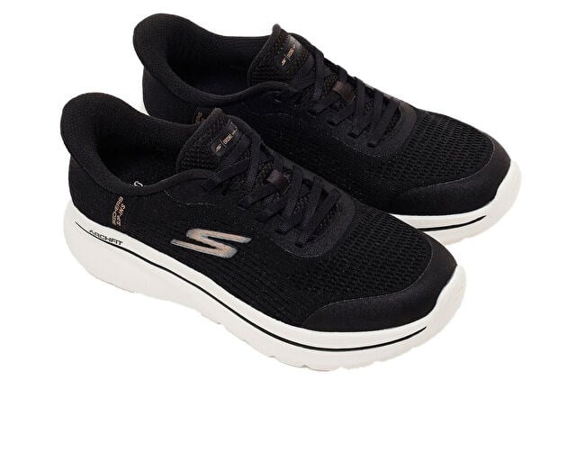 SKECHERS GO WALK ARCH FIT N-JOY Kadın Günlük Ayakkabı 125852TK-BKW Siyah