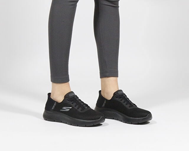 SKECHERS GO WALK FLEX GRAND ENTRANCE Kadın Günlük Ayakkabı 124975TK-BBK Siyah