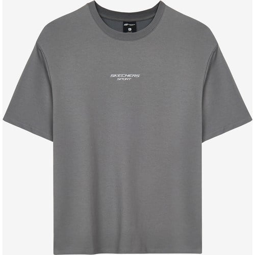 Skechers Graphic T-Shirt M Short Sleeve Erkek Gri Tshirt S231094-003