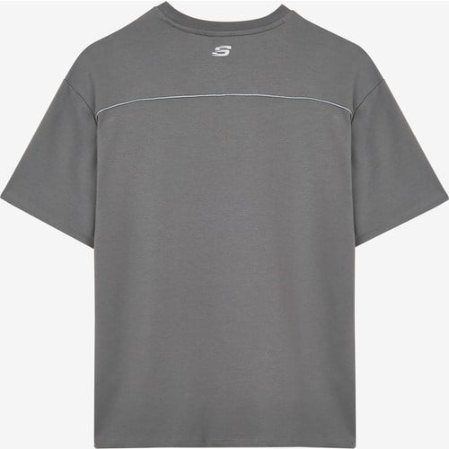 Skechers Graphic T-Shirt M Short Sleeve Erkek Gri Tshirt S231094-003