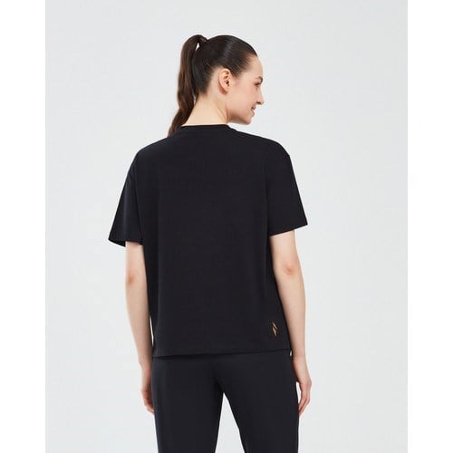 Skechers Graphic T-Shirt W Short Sleeve Kadın Siyah Tshirt S241012-001