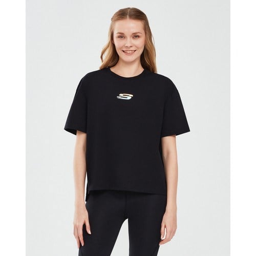 Skechers Graphic T-Shirt W Short Sleeve Kadın Siyah Tshirt S241011-001