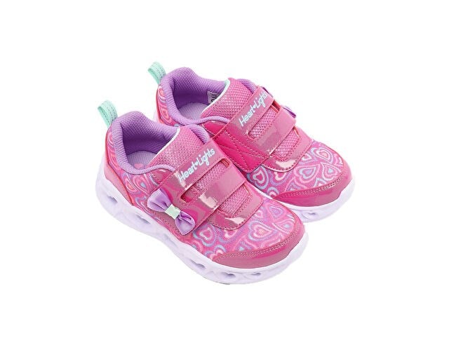 SKECHERS HEART LIGHTS BOOGIE LAND Bebek Günlük Işıklı Ayakkabı 303258N-HPMT Pembe