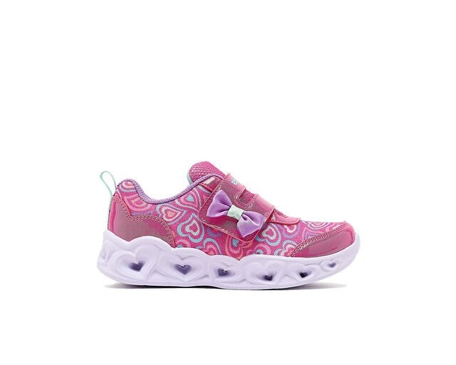 SKECHERS HEART LIGHTS BOOGIE LAND Bebek Günlük Işıklı Ayakkabı 303258N-HPMT Pembe