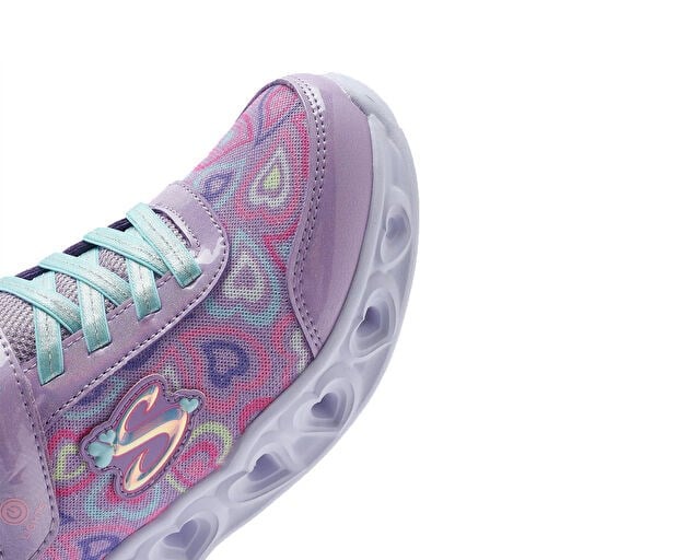 SKECHERS HEART LIGHTS-BOOGIE LOVE Çocuk Günlük Işıklı Ayakkabı 303257L-LVMT Mor