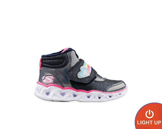 SKECHERS HEART LIGHTS BRILLIANT RAINBO Çocuk Günlük Ayakkabı 302669L-NVPK Gri