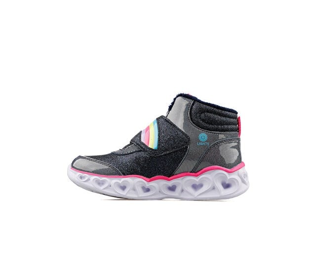 SKECHERS HEART LIGHTS BRILLIANT RAINBO Çocuk Günlük Ayakkabı 302669L-NVPK Gri
