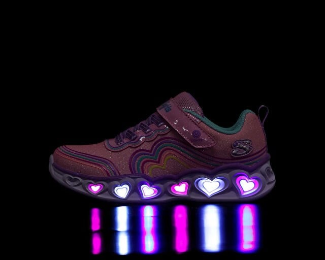 SKECHERS HEART LIGHTS - RETRO HEARTS Çocuk Günlük Işıklı Ayakkabı 302689L-LPMT Pembe