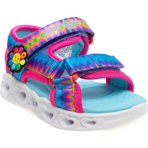 Skechers Heart Lights Sandals Küçük Kız Çocuk Çok Renkli Işıklı Sandalet 302675N Mlt