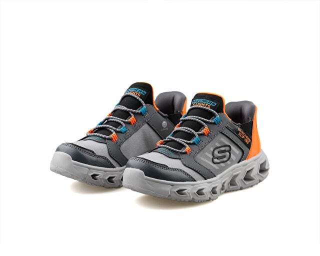 SKECHERS HYPNO FLASH 2.0 ODELUX Çocuk Günlük Işıklı Ayakkabı 403843L-CCOR Gri
