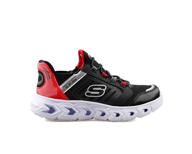 SKECHERS HYPNO FLASH 2.0 ODELUX Çocuk Günlük Işıklı Ayakkabı 403843L-BKRD Siyah