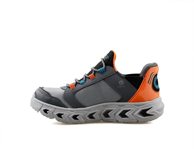 SKECHERS HYPNO FLASH 2.0 ODELUX Çocuk Günlük Işıklı Ayakkabı 403843L-CCOR Gri