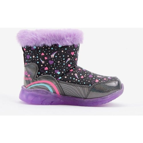Skechers Illumi - Brights Küçük Kız Çocuk Siyah Işıklı Bot Hafif ve Esnek Tabanlı Konforlu Tasarım