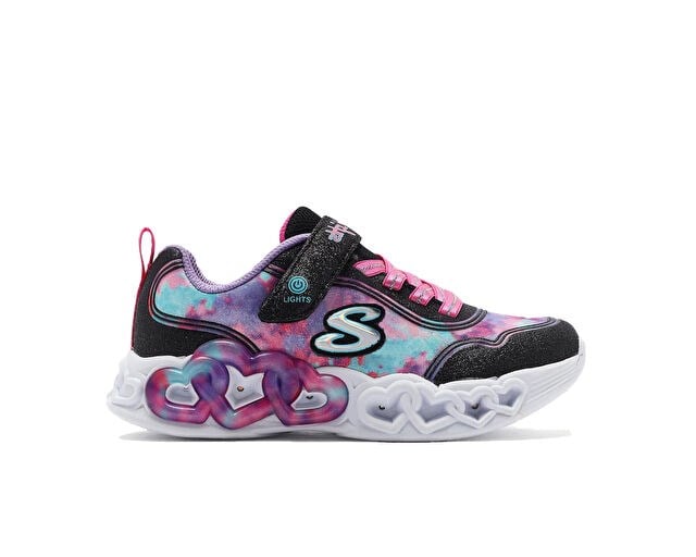 SKECHERS INFINITE HEART LIGHTS Çocuk Günlük Ayakkabı 303753L-BKMT Mor