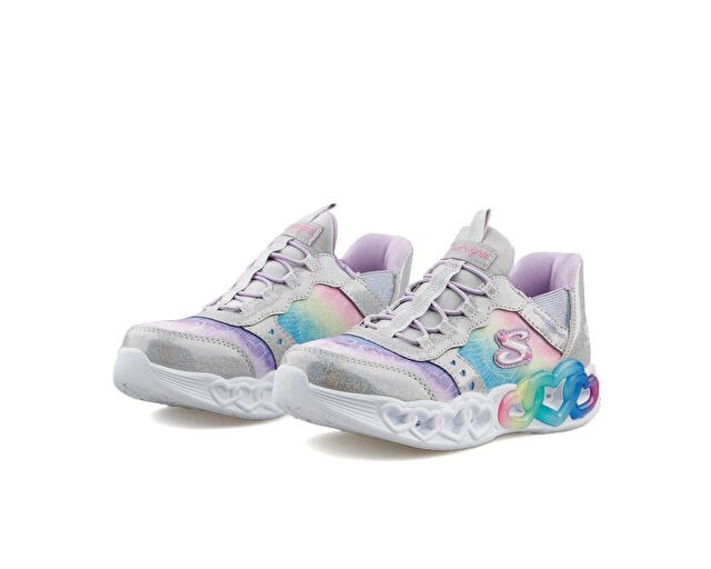 SKECHERS INFINITE HEART LIGHTS Çocuk Günlük Işıklı Ayakkabı 303755L-SMLT Çok Renkli