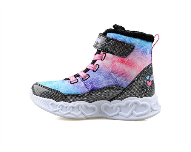 SKECHERS INFINITE HEART LIGHTS Çocuk Günlük Işıklı Bot 303054L-BKMT Çok Renkli