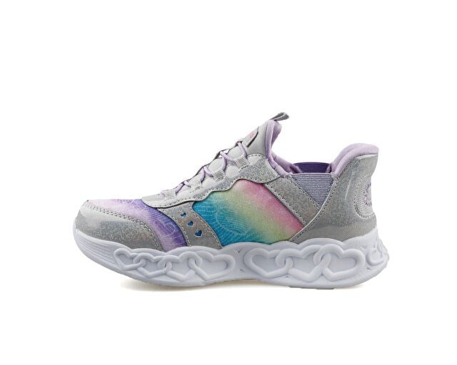 SKECHERS INFINITE HEART LIGHTS Çocuk Günlük Işıklı Ayakkabı 303755L-SMLT Çok Renkli