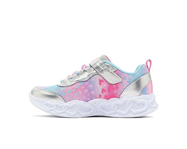 SKECHERS INFINITE HEART LIGHTS HEART JEWELS Çocuk Günlük Işıklı Ayakkabı 303261L-SMLT Gri
