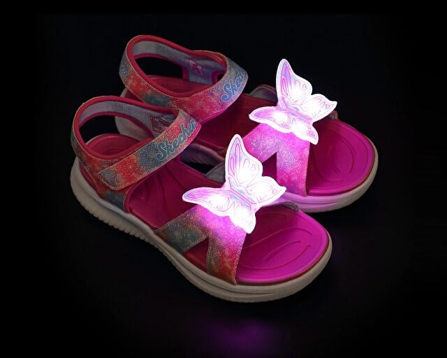 SKECHERS JUMPSTERS SANDAL - BUTTERFLY BRITES Çocuk Günlük Sandalet 303109L-PKMT Pembe