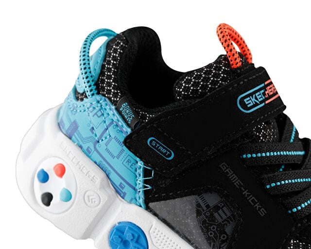 SKECHERS LIL GAMETRONIX Bebek Günlük Ayakkabı 402262N-BKMT Siyah