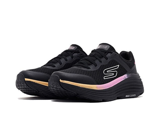 SKECHERS MAX CUSHIONING ENDEAVOUR Kadın Koşu Ayakkabısı 129470-BKPK Siyah