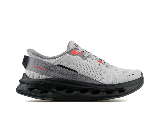 SKECHERS MAX CUSHIONING GLIDE-STEP - ADVERT Erkek Koşu Ayakkabısı 220421-GYBK Gri
