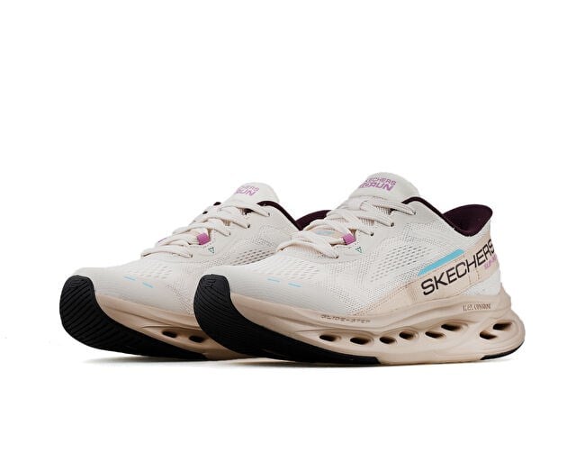 SKECHERS MAX CUSHIONING GLIDE-STEP Kadın Koşu Ayakkabısı 129400-NAT Bej