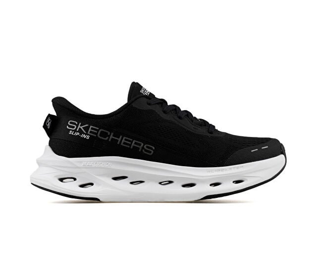 SKECHERS MAX CUSHIONING GLIDE-STEP Kadın Koşu Ayakkabısı 129400-BKW Siyah