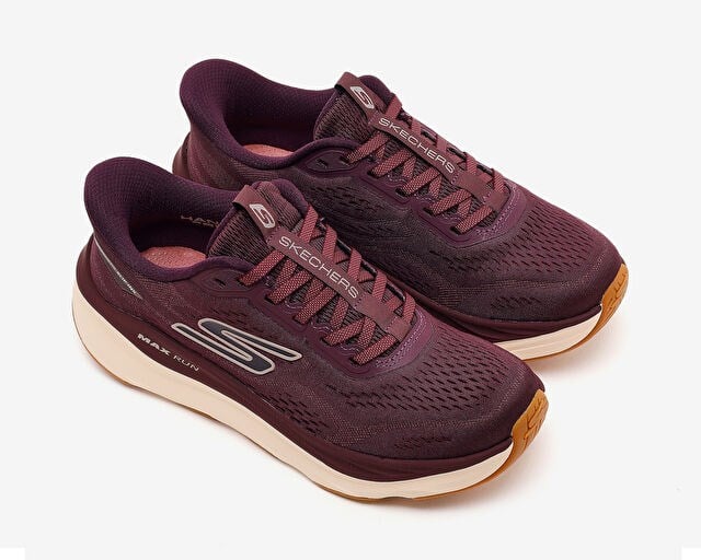 SKECHERS MAX RUN Kadın Koşu Ayakkabısı 129200-BURG Kırmızı
