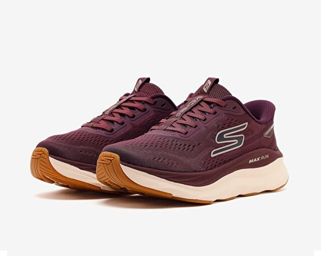 SKECHERS MAX RUN Kadın Koşu Ayakkabısı 129200-BURG Kırmızı